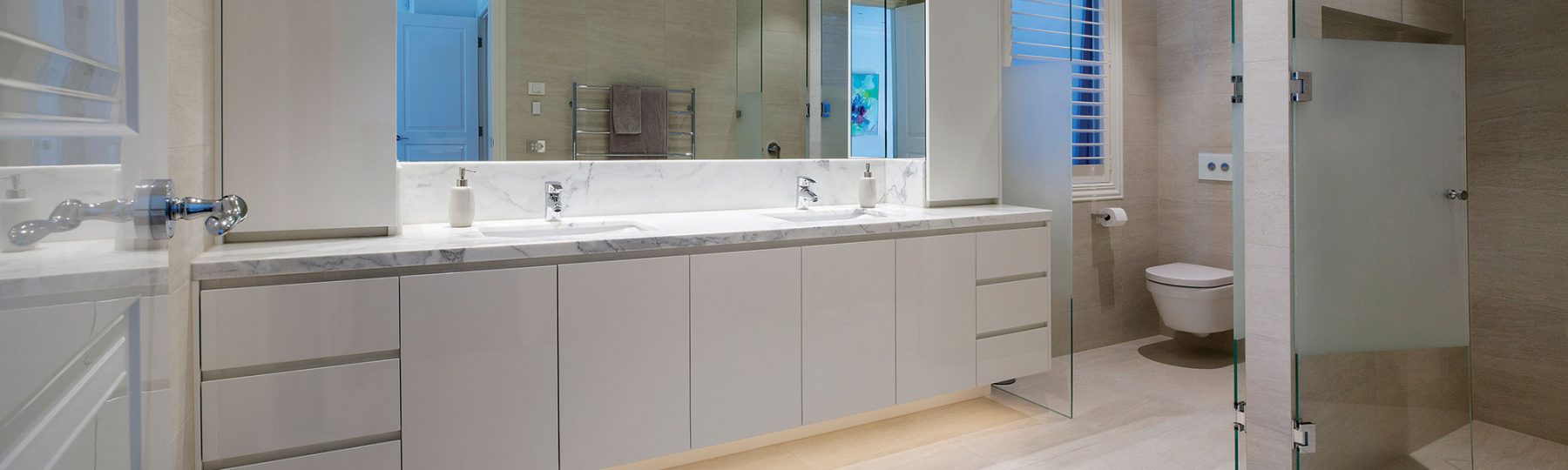 bathroom cabinets by H&H Cabinets