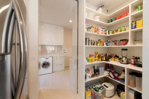 Kitchen pantry and laundry cabinets