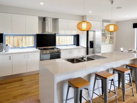 Kitchen cabinets and shelves