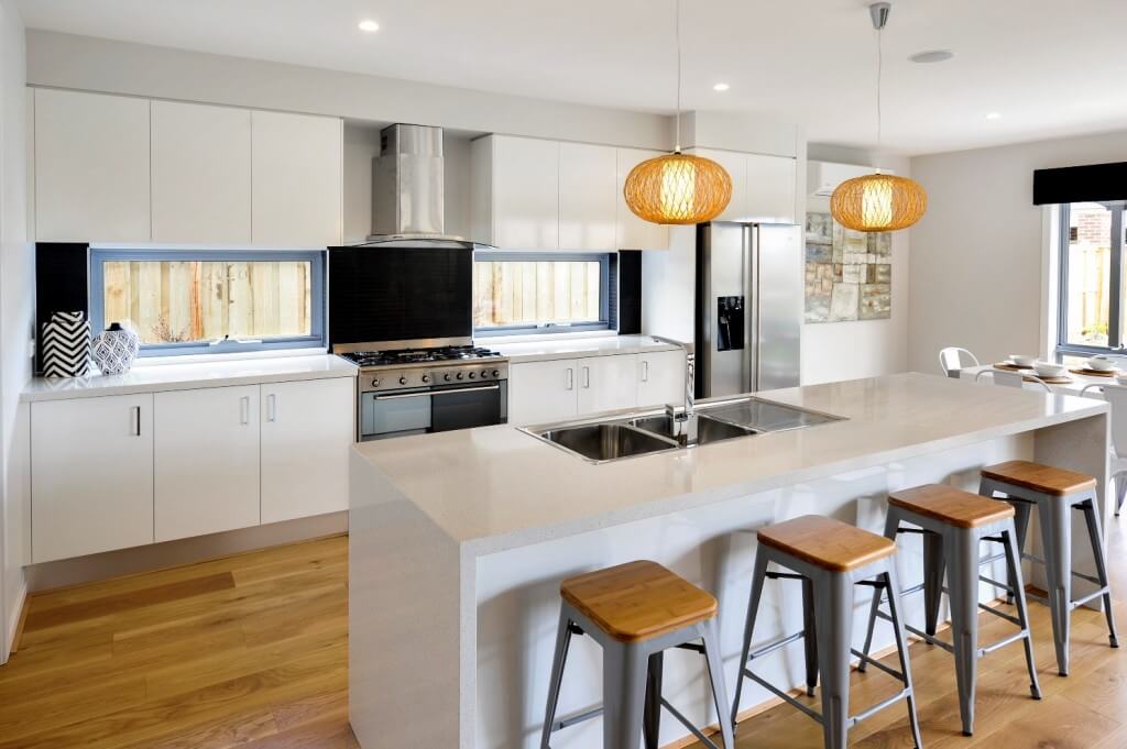 Kitchen cabinets and shelves