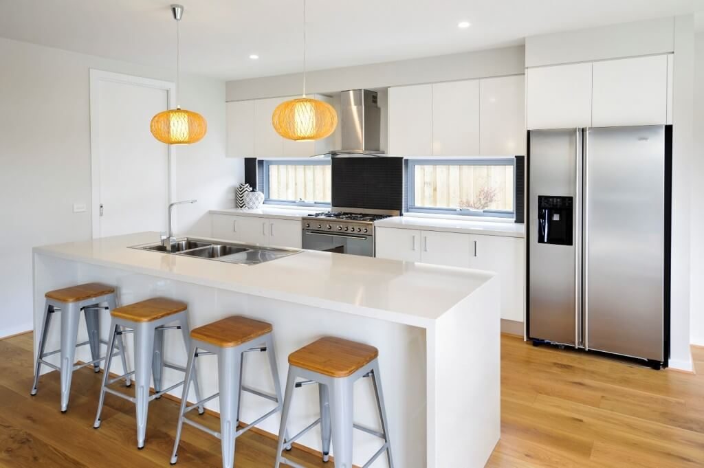 Kitchen cabinets and shelves